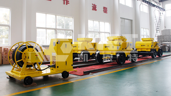 智能液壓小車4臺聯(lián)機